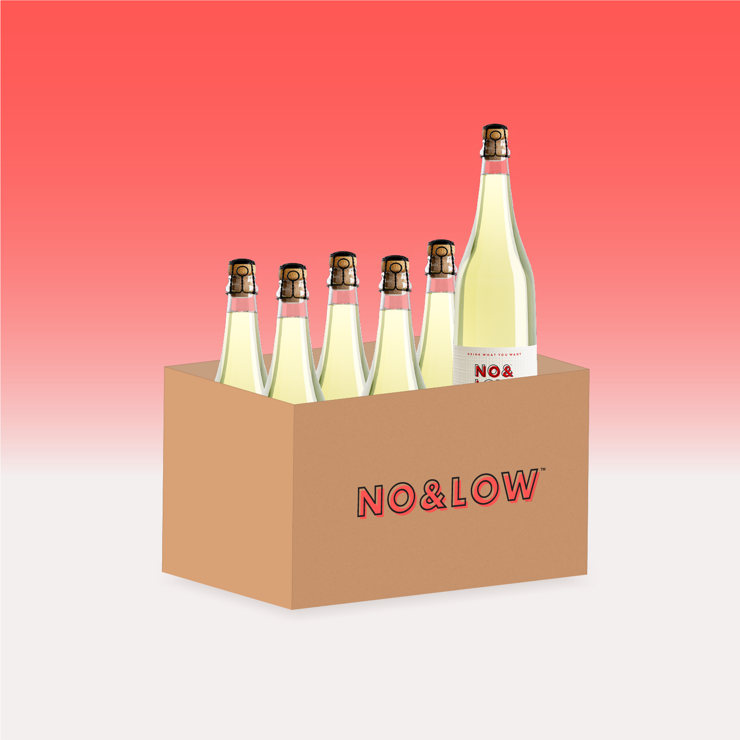 No & Low Sparkling Peach (6x750ml)